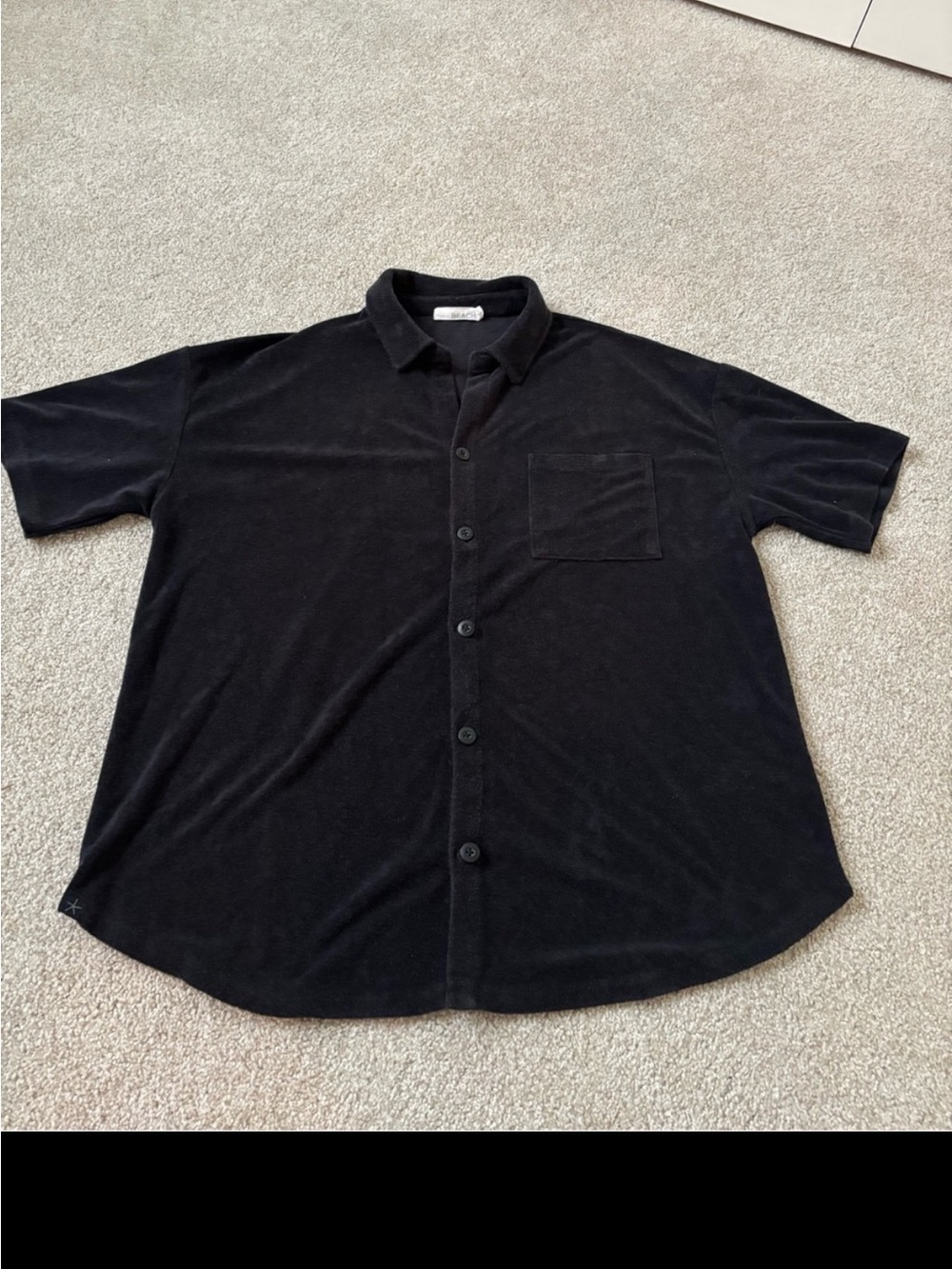Barefoot Dreams Terry Short-Sleeve Button Shirt
